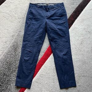 Banana Republic Navy Avery Seersucker Pants